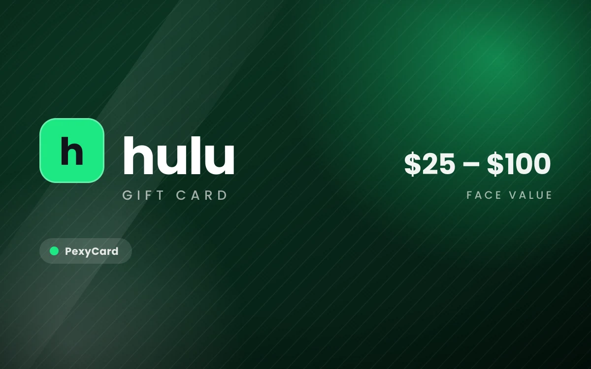 Hulu digital gift card