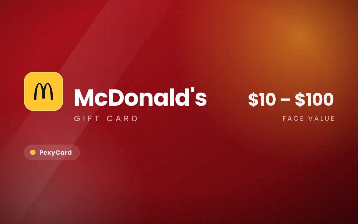 McDonald's digital gift card
