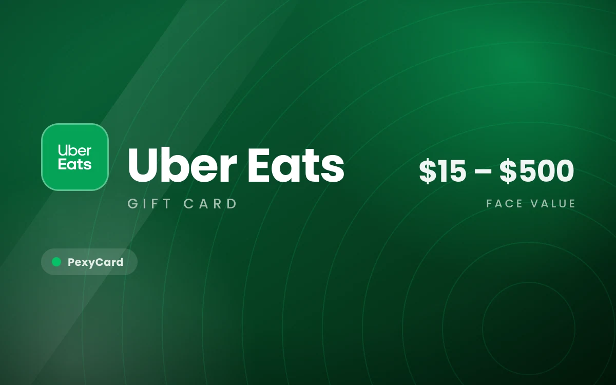 Uber Eats digital gift card