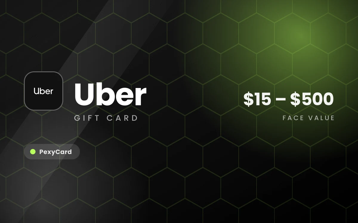 Uber digital gift card